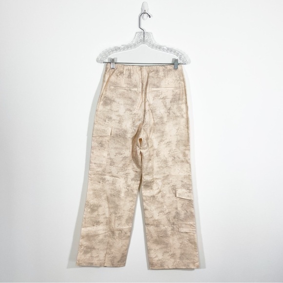 Zara Small Cargo Pants Printed High Waisted Pockets Baggy Y2K‎ Style - Picture 8 of 14